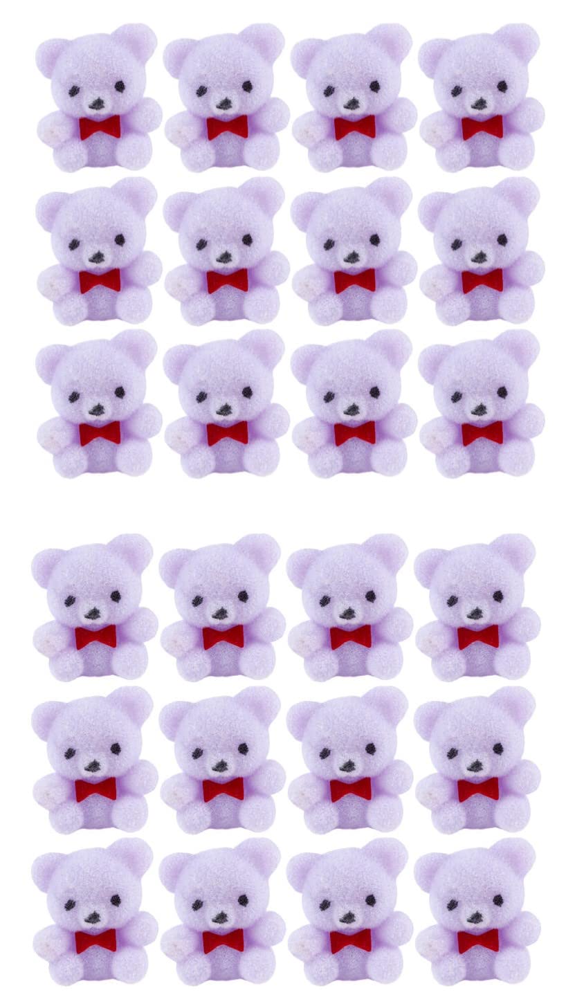 新品未開封 F9519Y BEAR mini ラベンダー F9519Y Amazon.com: Factory Direct Craft Package of 24 Sitting Flocked